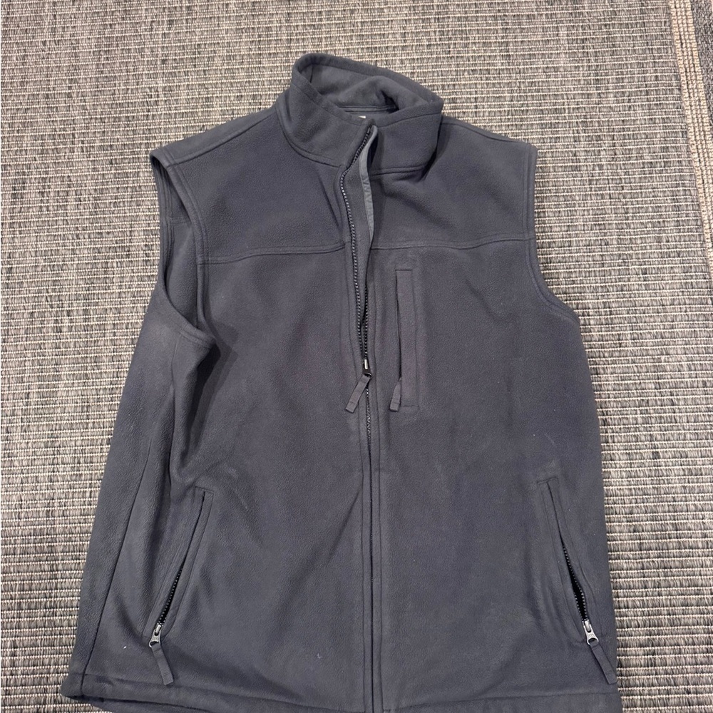 Duluth Trading Co Men's Charcoal Fleece Vest
